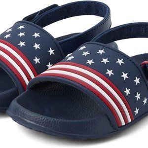 Gymboree American Cutie navy blue flag sandals size 11 Toddler